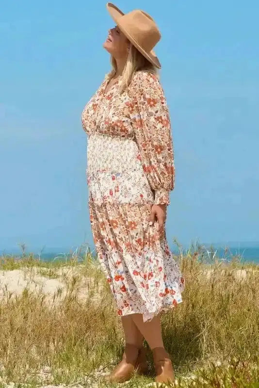 Plus Size Maxi Dresses Autumn Elegance Maxi Dress