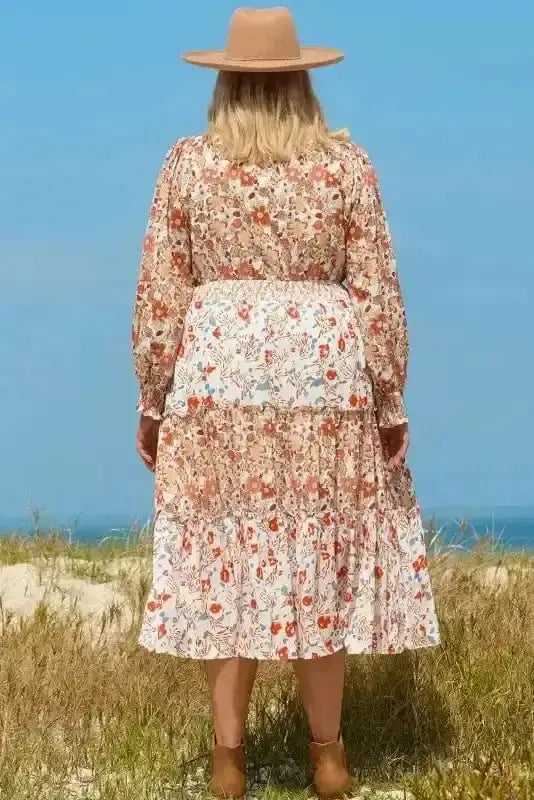 Plus Size Maxi Dresses Autumn Elegance Maxi Dress