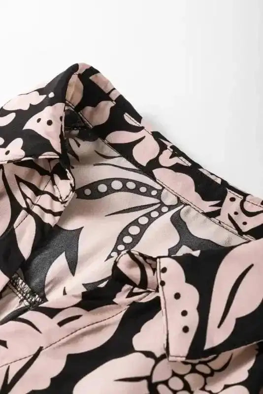 Plus Size Maxi Dresses Floral Grace Collared Maxi Dress