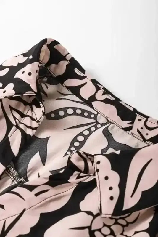 Plus Size Maxi Dresses Floral Grace Collared Maxi Dress