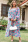 Plus Size Maxi Dresses Floral Serenity Plus Maxi Dress