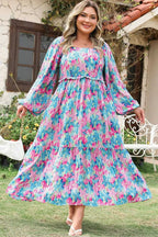 Plus Size Maxi Dresses Floral Serenity Plus Maxi Dress