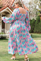 Plus Size Maxi Dresses Floral Serenity Plus Maxi Dress
