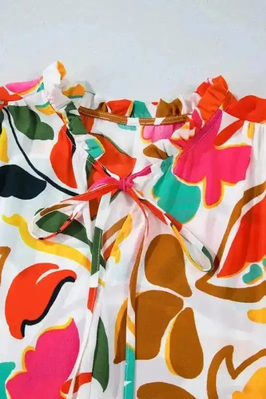 Plus Size Maxi Dresses Orange Floral Plus Size Dress