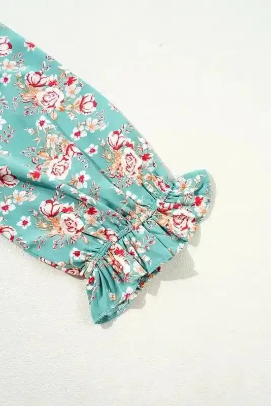 Plus Size Maxi Dresses Verdant Blossom Smocked Maxi Dress