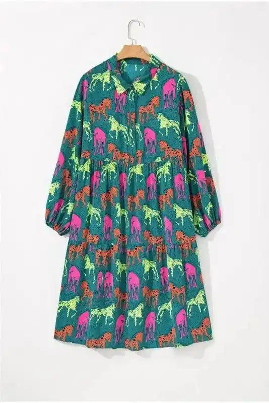 Plus Size Midi Dresses Horse Haven Curve Midi Dress