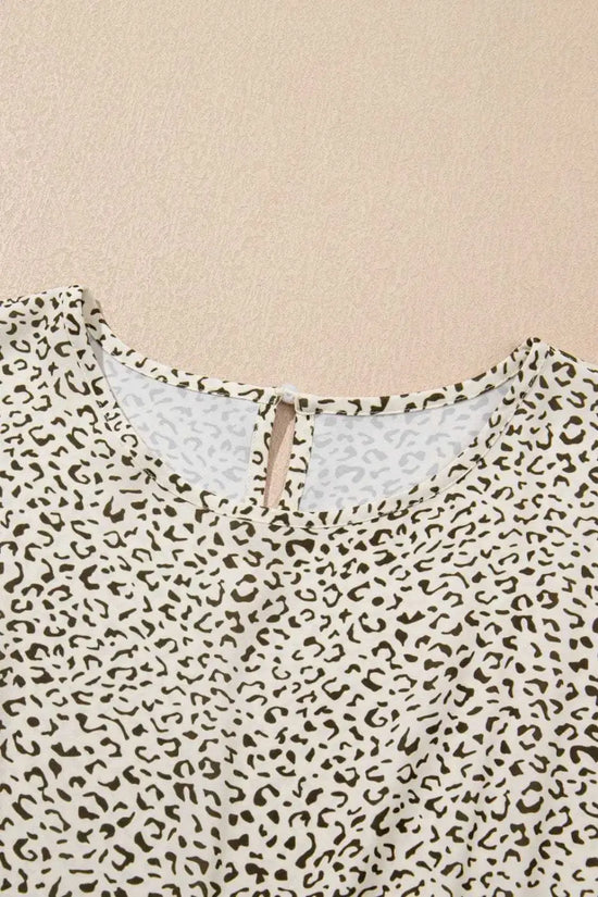 Plus Size Midi Dresses Leopard Luxe Flared Dress - Midi Plus Size