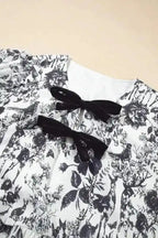 Plus Size Midi Dresses Petal Puff Bow Midi Dress - Elegant and Playful