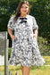 Plus Size Midi Dresses Petal Puff Bow Midi Dress - Elegant and Playful