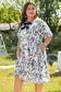 Plus Size Midi Dresses Petal Puff Bow Midi Dress - Elegant and Playful