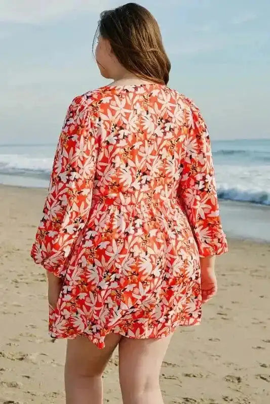 Plus Size Midi Dresses Tangerine Plus Size Mini Dress