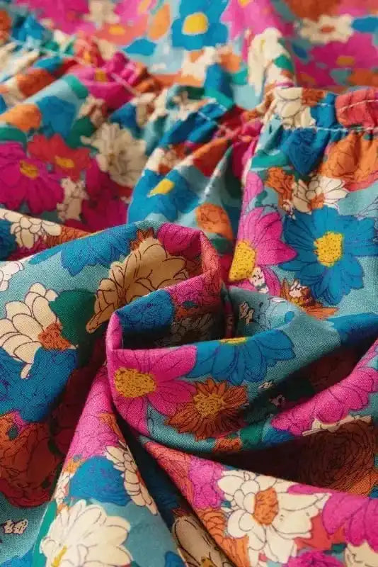 Plus Size Mini Dresses Curvy Floral Charm Mini Dress - Plus Size