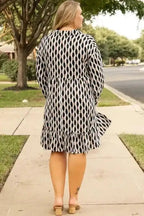 Plus Size Mini Dresses GeoVogue Plus Size Dress