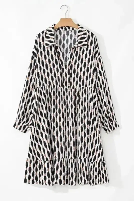 Plus Size Mini Dresses GeoVogue Plus Size Dress