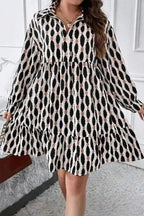 Plus Size Mini Dresses GeoVogue Plus Size Dress