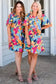 Plus Size Mini Dresses Leafy Luxe Curvy Mini Dress