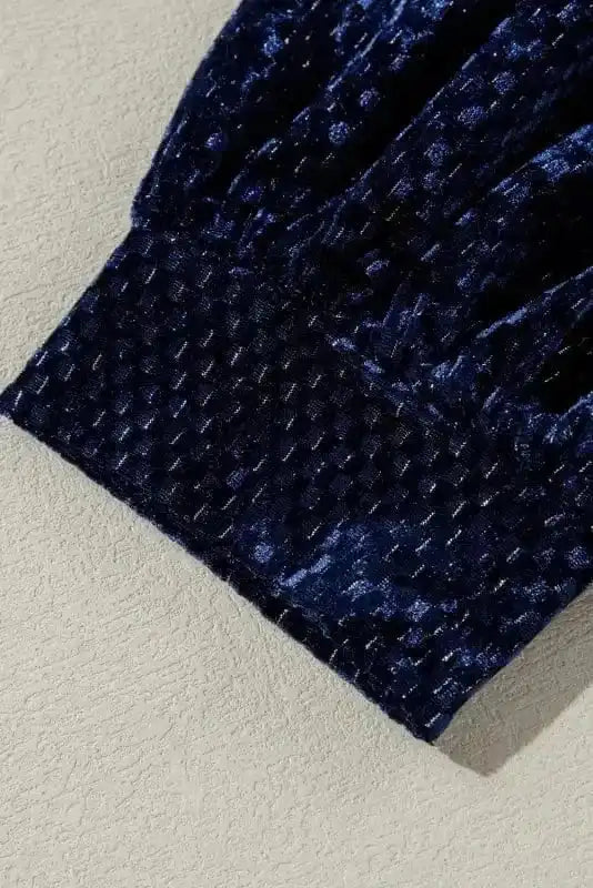 Plus Size Mini Dresses Luxe Velvet Layers Mini Dress