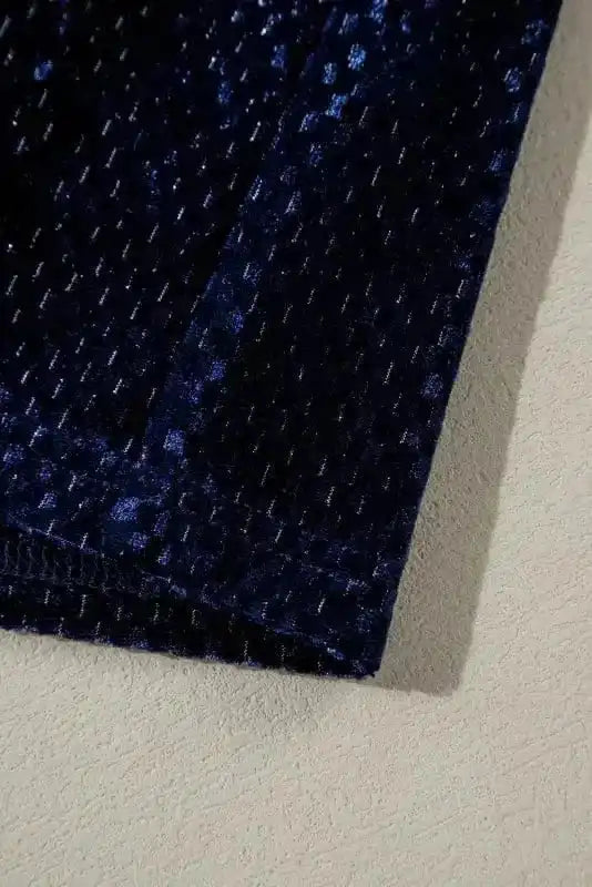 Plus Size Mini Dresses Luxe Velvet Layers Mini Dress