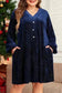 Plus Size Mini Dresses Luxe Velvet Layers Mini Dress