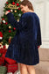 Plus Size Mini Dresses Luxe Velvet Layers Mini Dress