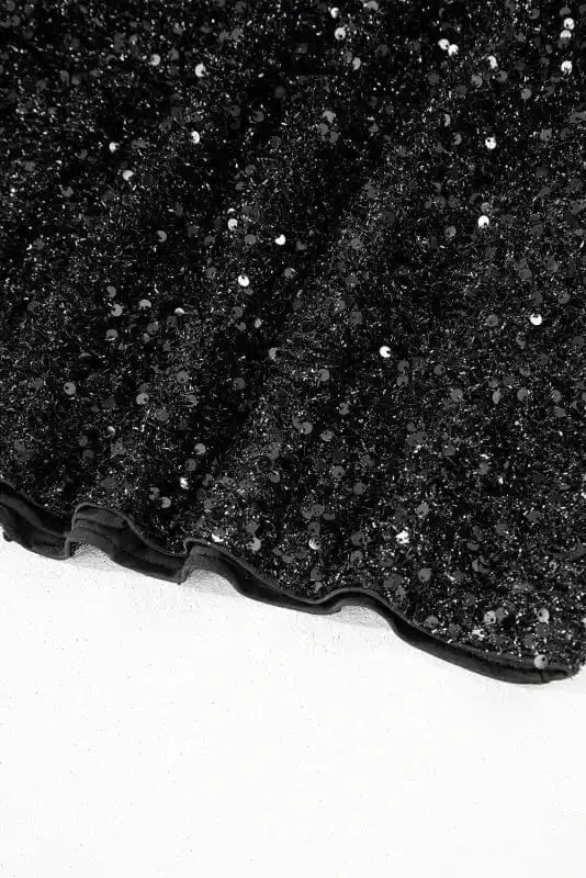 Plus Size Mini Dresses Sequin Elegance Plus Dress