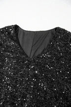 Plus Size Mini Dresses Sequin Elegance Plus Dress