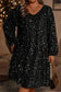 Plus Size Mini Dresses Sequin Elegance Plus Dress