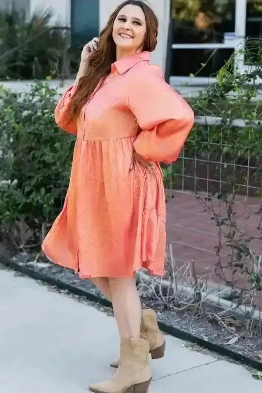 Plus Size Mini Dresses Shimmering Velvet Plus Mini Dress