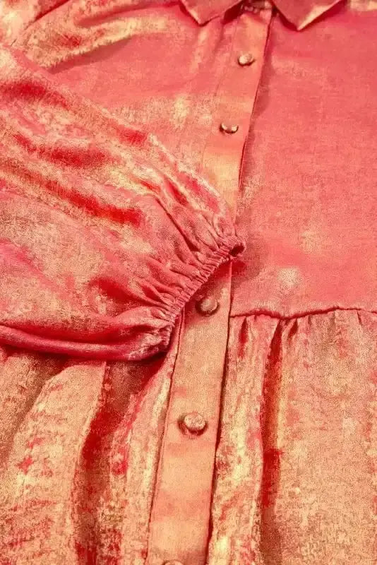Plus size shimmering velvet mini dress back view — Fashionfitz UK