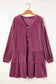 Plus Size Mini Dresses Velvet Elegance Tiered Dress