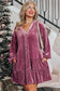 Plus Size Mini Dresses Velvet Elegance Tiered Dress