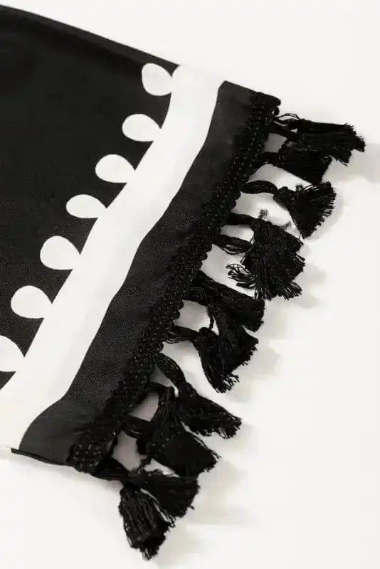 Plus Size Mini Dresses Western Bloom Fringe Dress