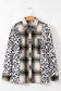 Plus Size Outerwear Plaid & Leopard Fusion Shacket