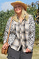 Plus Size Outerwear Plaid & Leopard Fusion Shacket