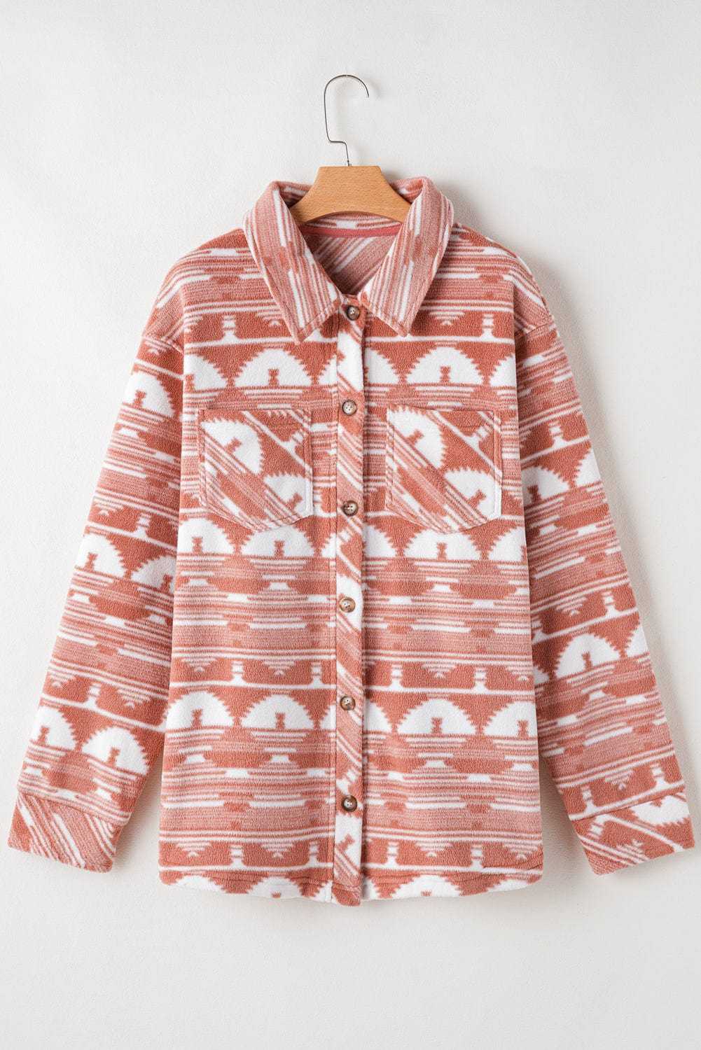 Plus Size Outerwear Urban Edge Aztec Shacket