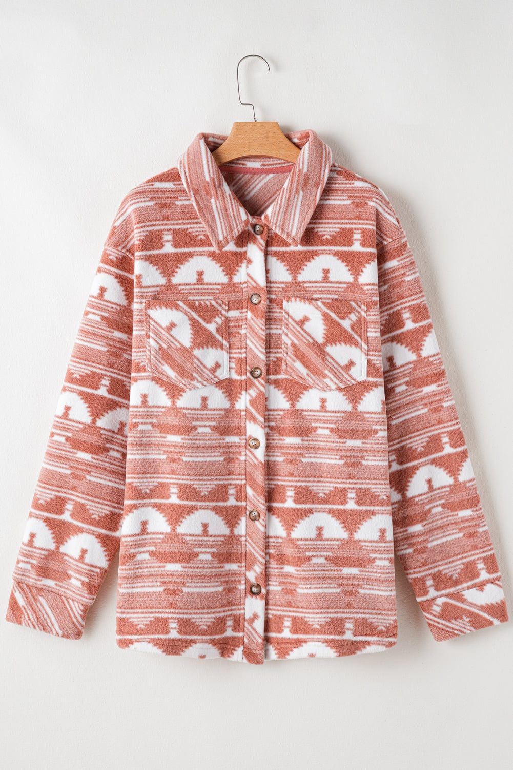 Plus Size Outerwear Urban Edge Aztec Shacket
