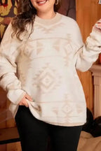 Plus Size Sweaters Aztec Charm Plus Size Sweater