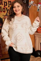 Plus Size Sweaters Aztec Charm Plus Size Sweater