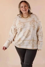 Plus Size Sweaters Aztec Charm Plus Size Sweater
