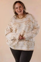 Plus Size Sweaters Aztec Charm Plus Size Sweater