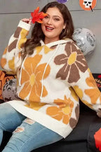 Plus Size Sweaters BlossomCozy Plus-Size Hooded Sweater