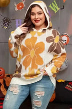 Plus Size Sweaters BlossomCozy Plus-Size Hooded Sweater