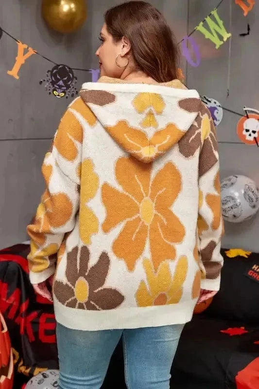 Plus Size Sweaters BlossomCozy Plus-Size Hooded Sweater