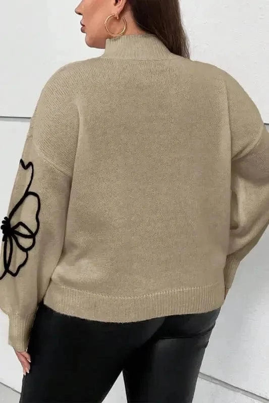 Plus Size Sweaters BlossomPlus High Neck Sweater