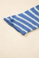 Plus Size Sweaters Cozy Blue Stripe Plus-Size Sweater