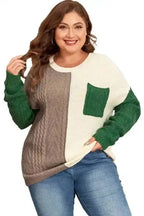 Plus Size Sweaters CozyBlock Plus Size Cable Knit Sweater