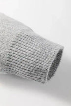 Plus Size Sweaters CozyBloom Plus Size Floral Half-Zip Sweater