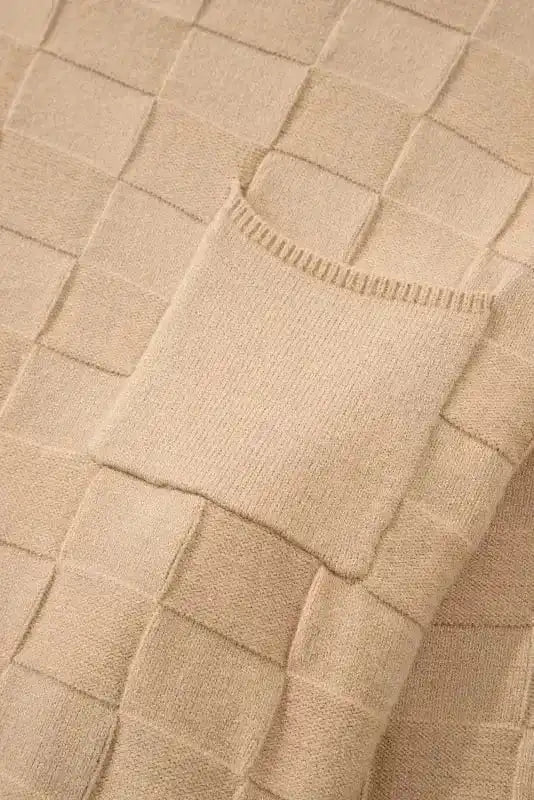 Plus Size Sweaters CozyCheck Plus-Size Sweater – Light French Beige