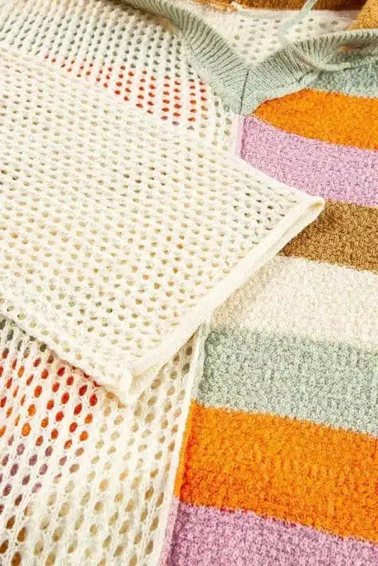 Plus Size Sweaters Hooded Harmony Pointelle Sweater