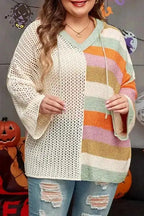 Plus Size Sweaters Hooded Harmony Pointelle Sweater